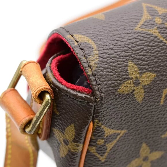 LOUIS VUITTON LV Tambourine Shoulder Bag Monogram Leather Brown M51179 18YE559 - Picture 8 of 15